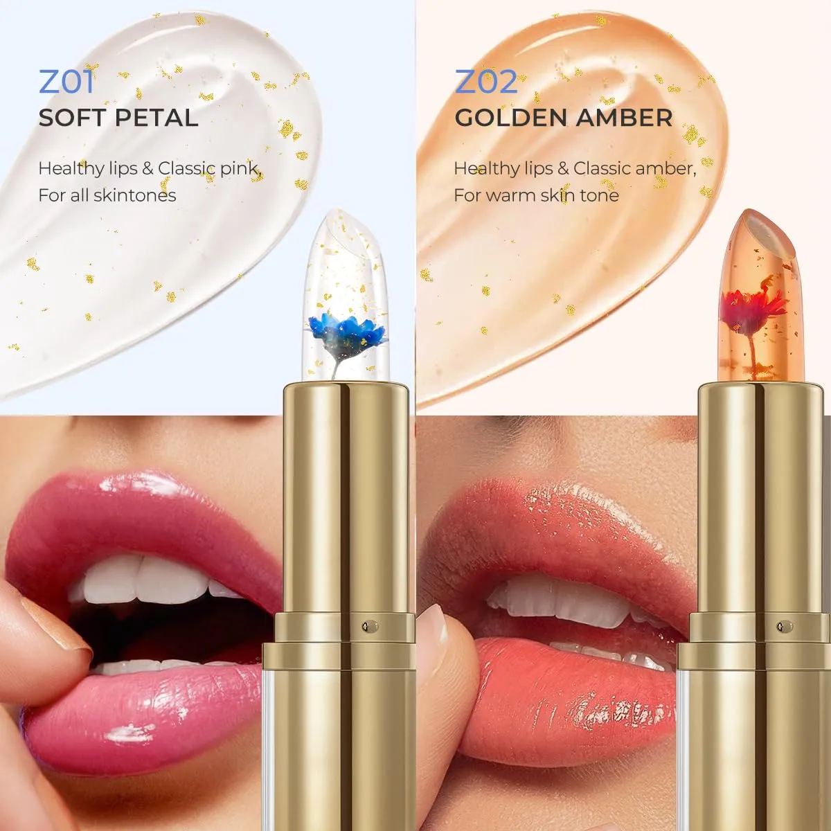 🌟 SACE LADY 24K Gold Tinted Lip Balm – Hydration, Color & Shine in One Swipe!