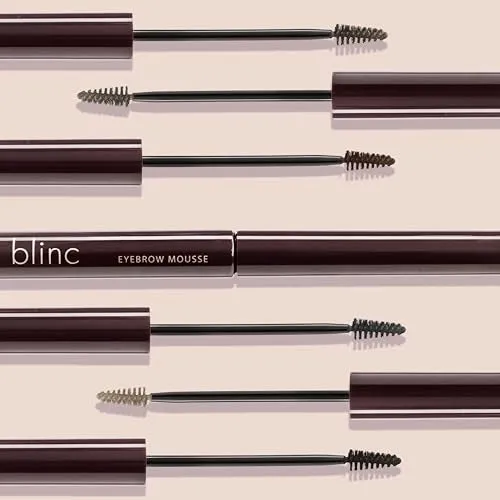Blinc Eyebrow Mousse, Extreme Hold Tinted Eyebrow Gel with Peptides and Vitamins A & E, Natural Finish, Long-Wearing, Waterproof, Vegan, Gluten-Free & Cruelty-Free, Auburn, 4.7mL/ 0.16 Fl. Oz