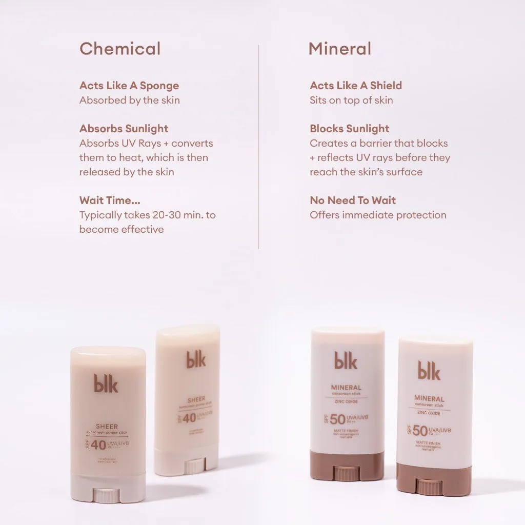 BLK Universal Mineral Sunscreen Stick SPF50 PA  