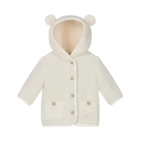 Cream Reversible Faux Shearling Coat