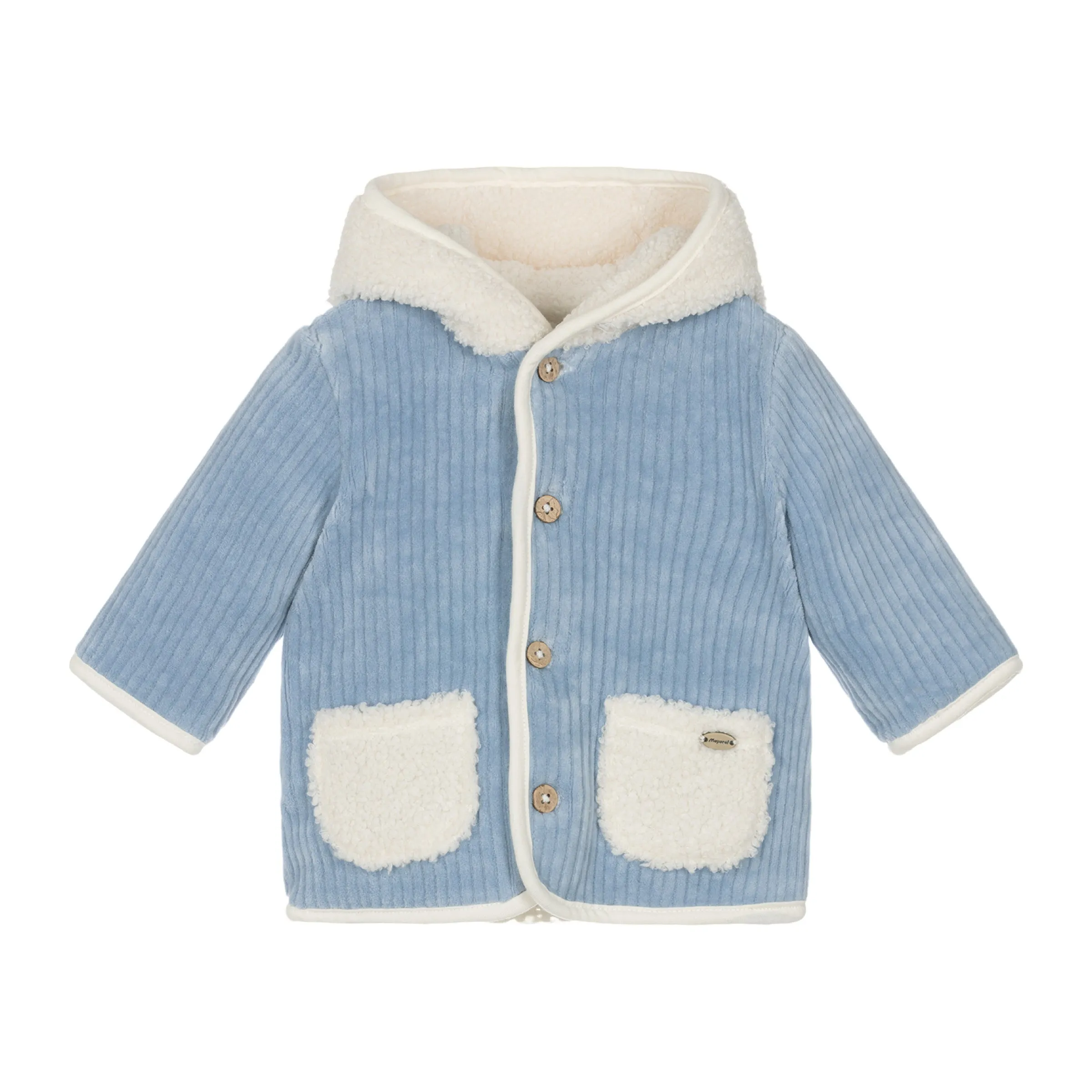 Cream Reversible Faux Shearling Coat